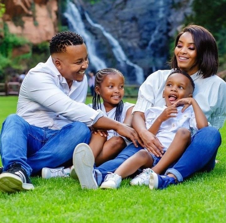 Happy African family